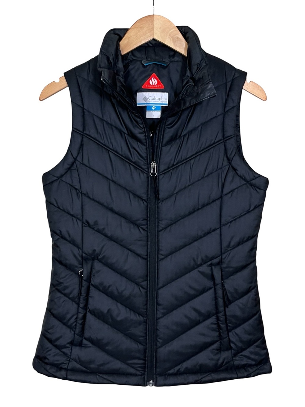 Columbia OmniHeat Women's Black Quilted Vest Size Small